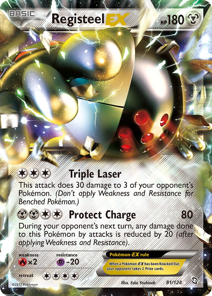 Registeel-EX 081/124 — Dragons Exalted (English Pokémon TCG card)