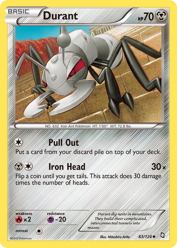 Durant 083/124 — Dragons Exalted (English Pokémon TCG card)