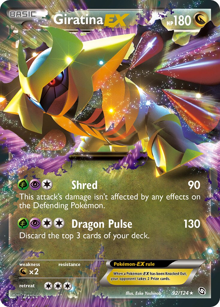 Giratina-EX 092/124 — Dragons Exalted (English Pokémon TCG card)