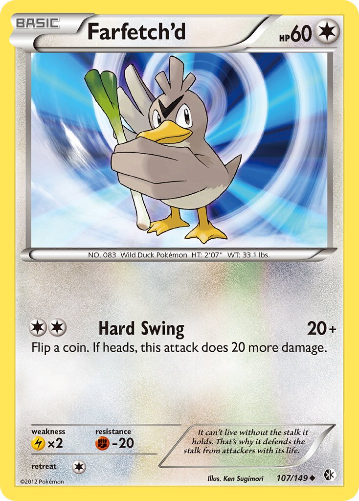 Farfetch'd 107/149 — Boundaries Crossed (English Pokémon TCG card)
