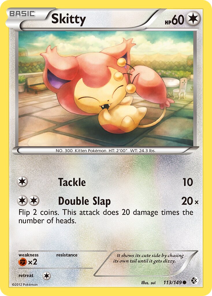 Skitty 113/149 — Boundaries Crossed (English Pokémon TCG card)