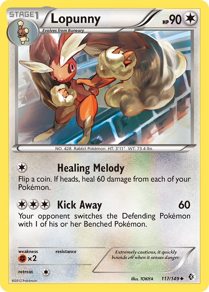 Lopunny 117/149 — Boundaries Crossed (English Pokémon TCG card)