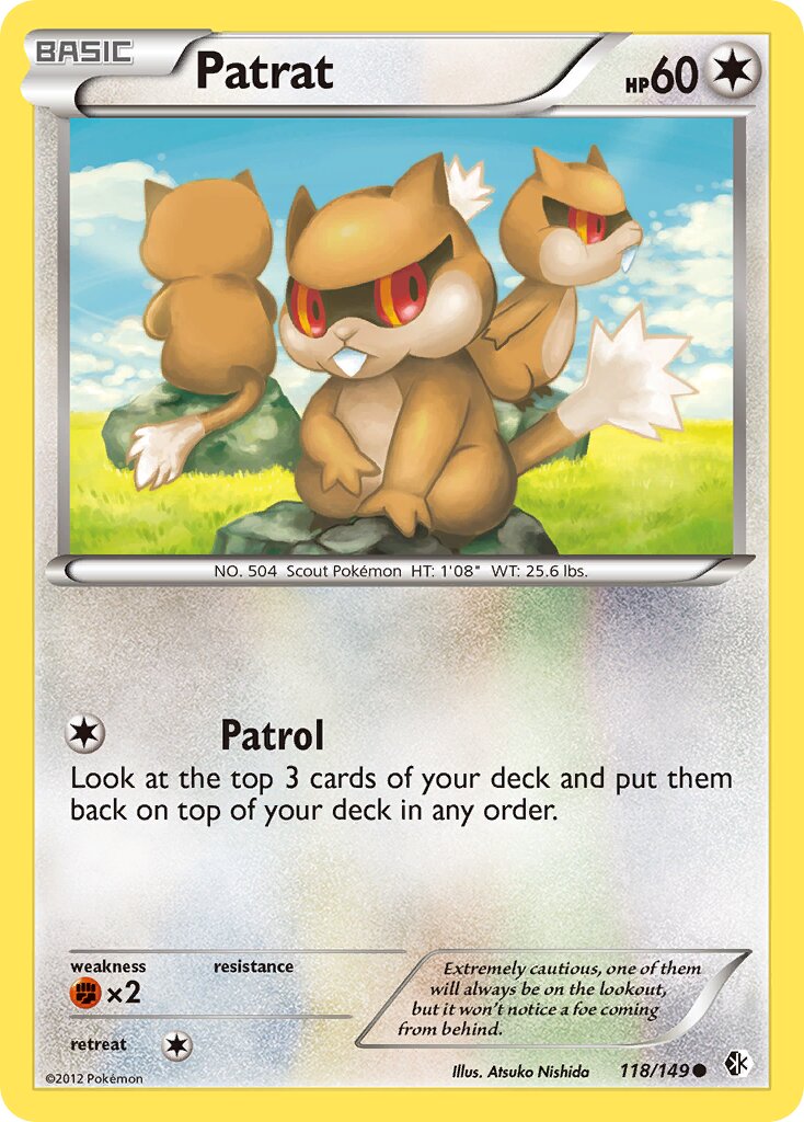 Patrat 118/149 — Boundaries Crossed (English Pokémon TCG card)