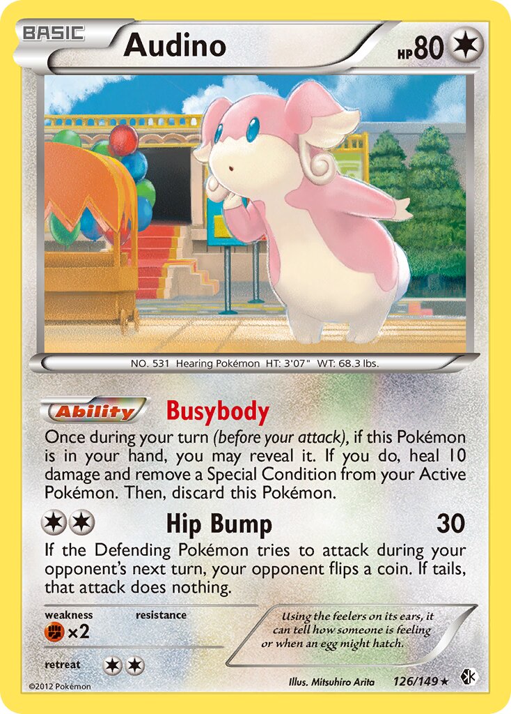 Audino 126/149 — Boundaries Crossed (English Pokémon TCG card)