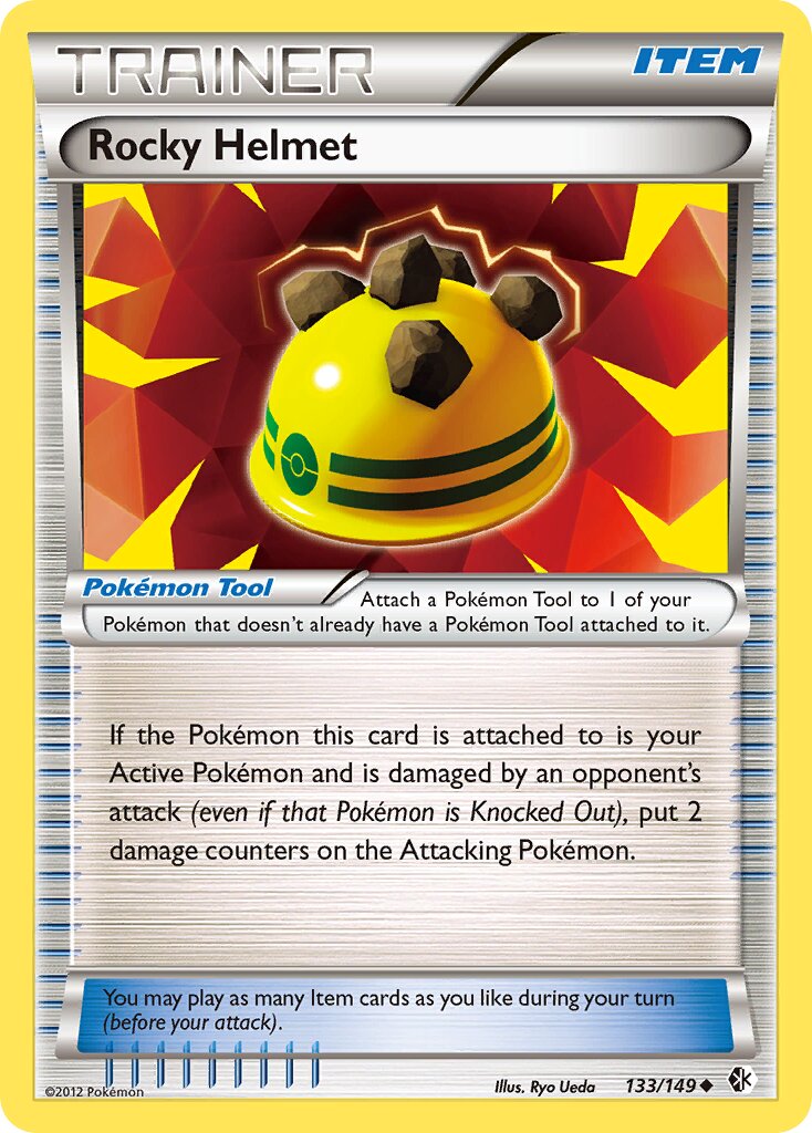 Rocky Helmet 133/149 — Boundaries Crossed (English Pokémon TCG card)