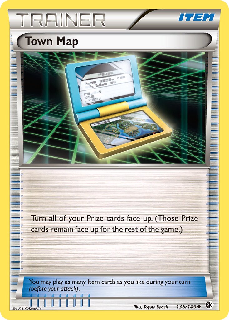 Town Map 136/149 — Boundaries Crossed (English Pokémon TCG card)
