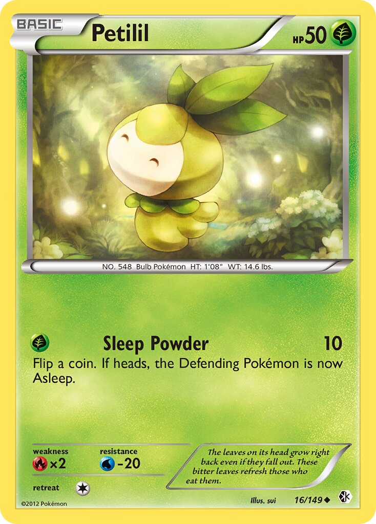 Petilil 016/149 — Boundaries Crossed (English Pokémon TCG card)