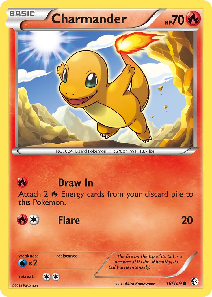 Charmander 018/149 — Boundaries Crossed (English Pokémon TCG card)