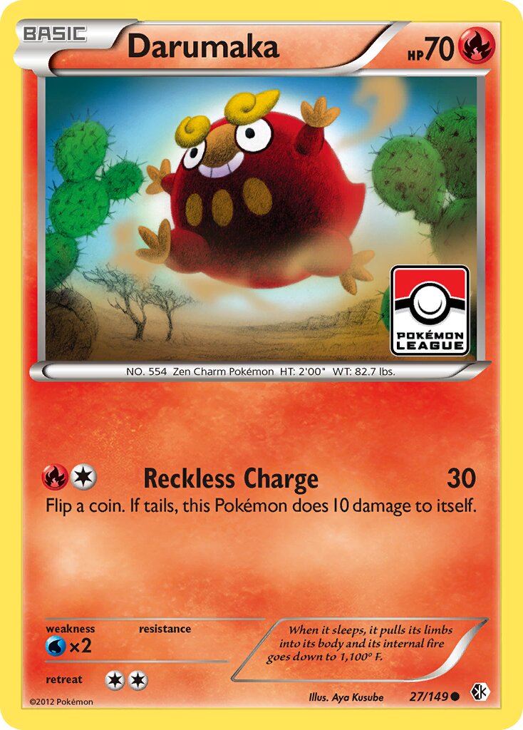 Darumaka 027/149 — Boundaries Crossed (English Pokémon TCG card)