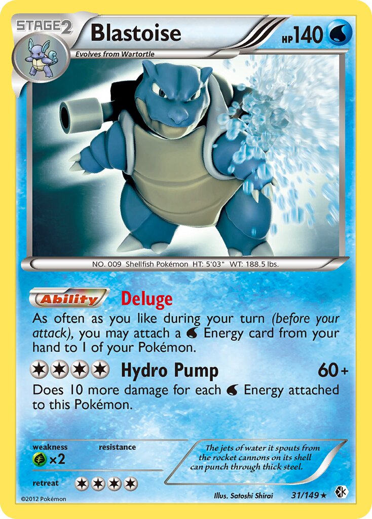 Blastoise 031/149 — Boundaries Crossed (English Pokémon TCG card)