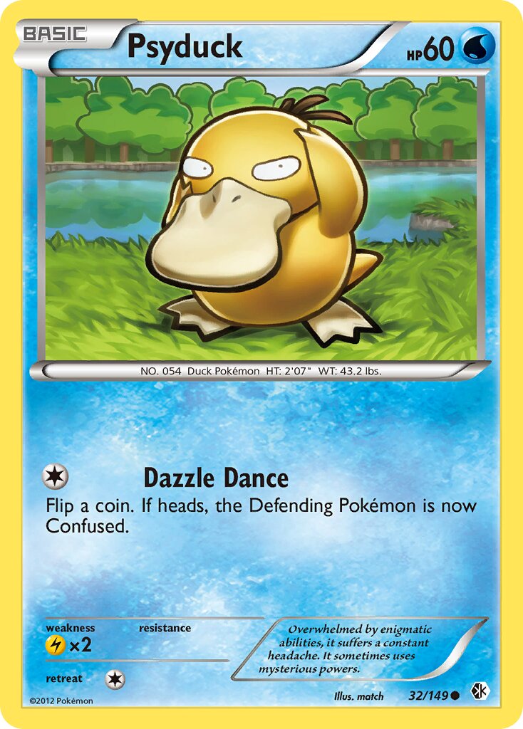 Psyduck 032/149 — Boundaries Crossed (English Pokémon TCG card)