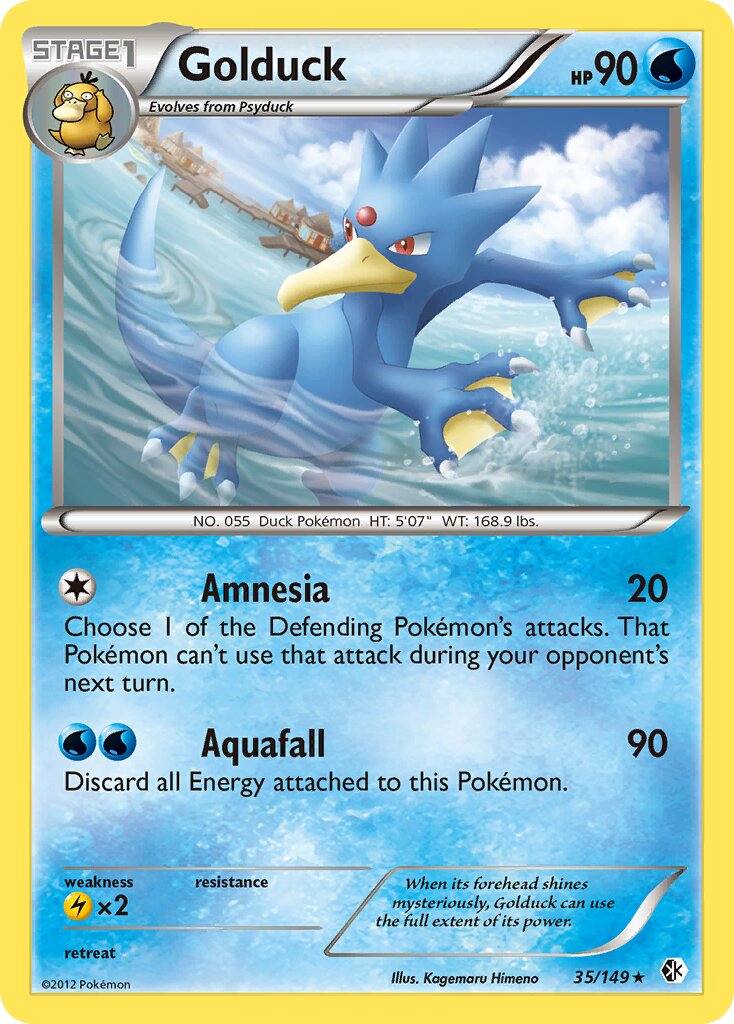 Golduck 035/149 — Boundaries Crossed (English Pokémon TCG card)