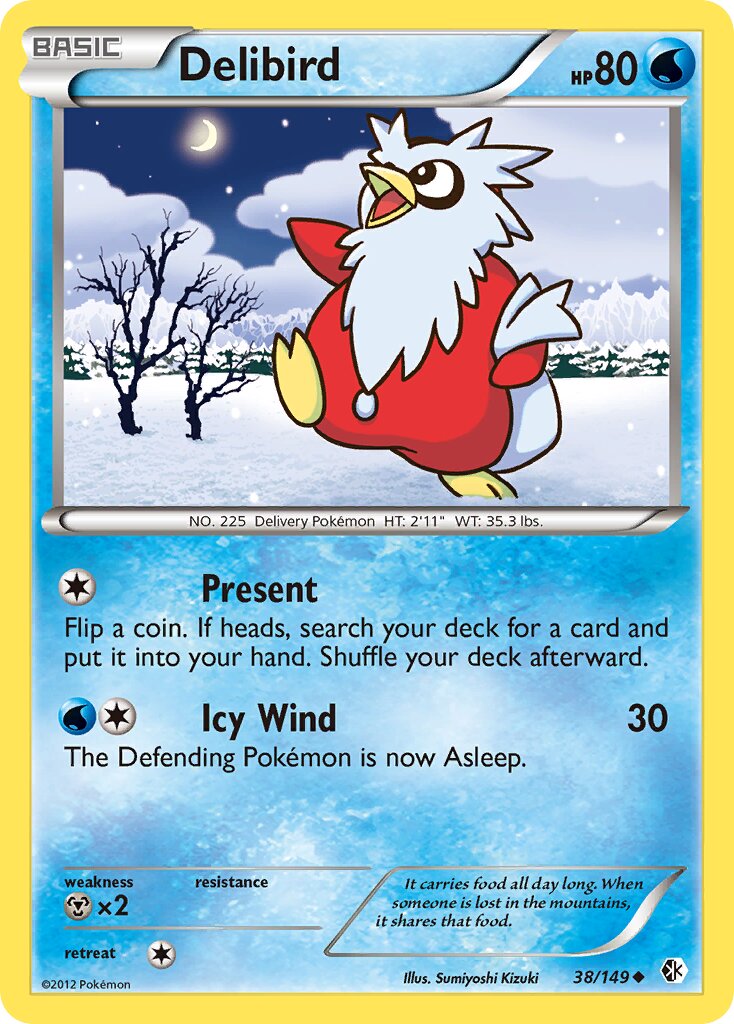 Delibird 038/149 — Boundaries Crossed (English Pokémon TCG card)