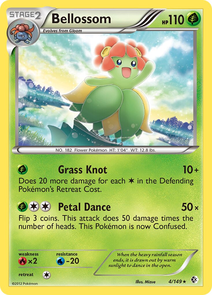 Bellossom 004/149 — Boundaries Crossed (English Pokémon TCG card)