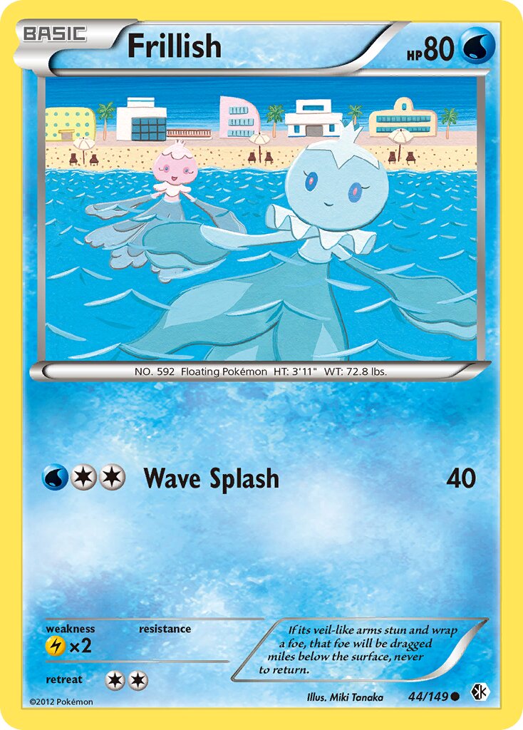 Frillish 044/149 — Boundaries Crossed (English Pokémon TCG card)