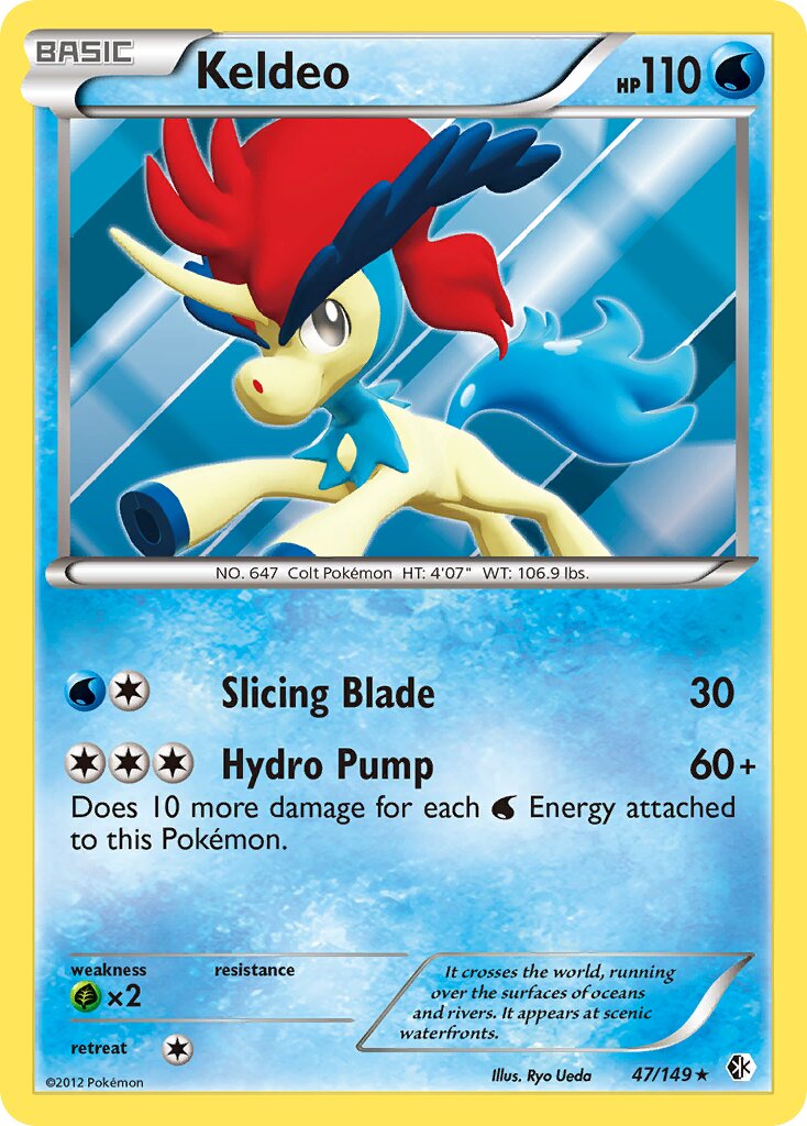 Keldeo 047/149 — Boundaries Crossed (English Pokémon TCG card)