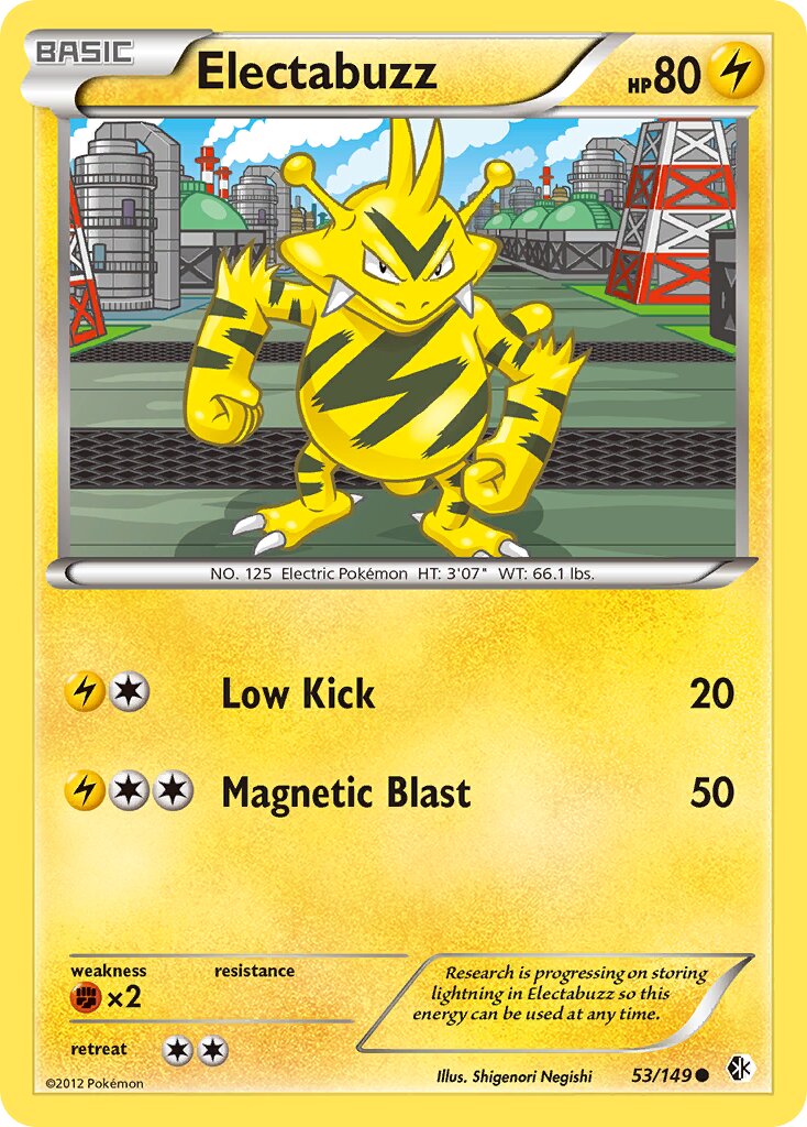 Electabuzz 053/149 — Boundaries Crossed (English Pokémon TCG card)