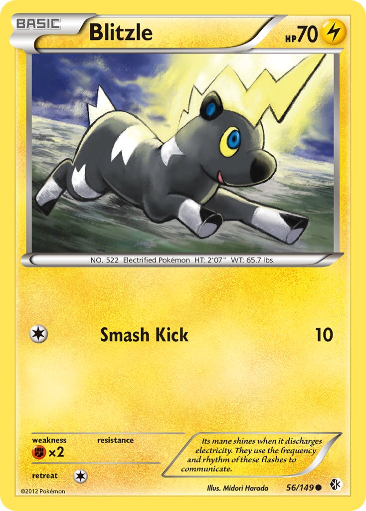 Blitzle 056/149 — Boundaries Crossed (English Pokémon TCG card)