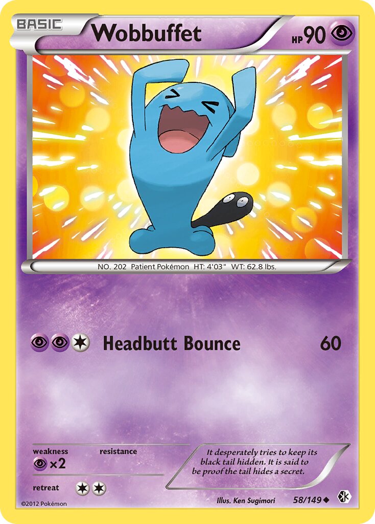 Wobbuffet 058/149 — Boundaries Crossed (English Pokémon TCG card)