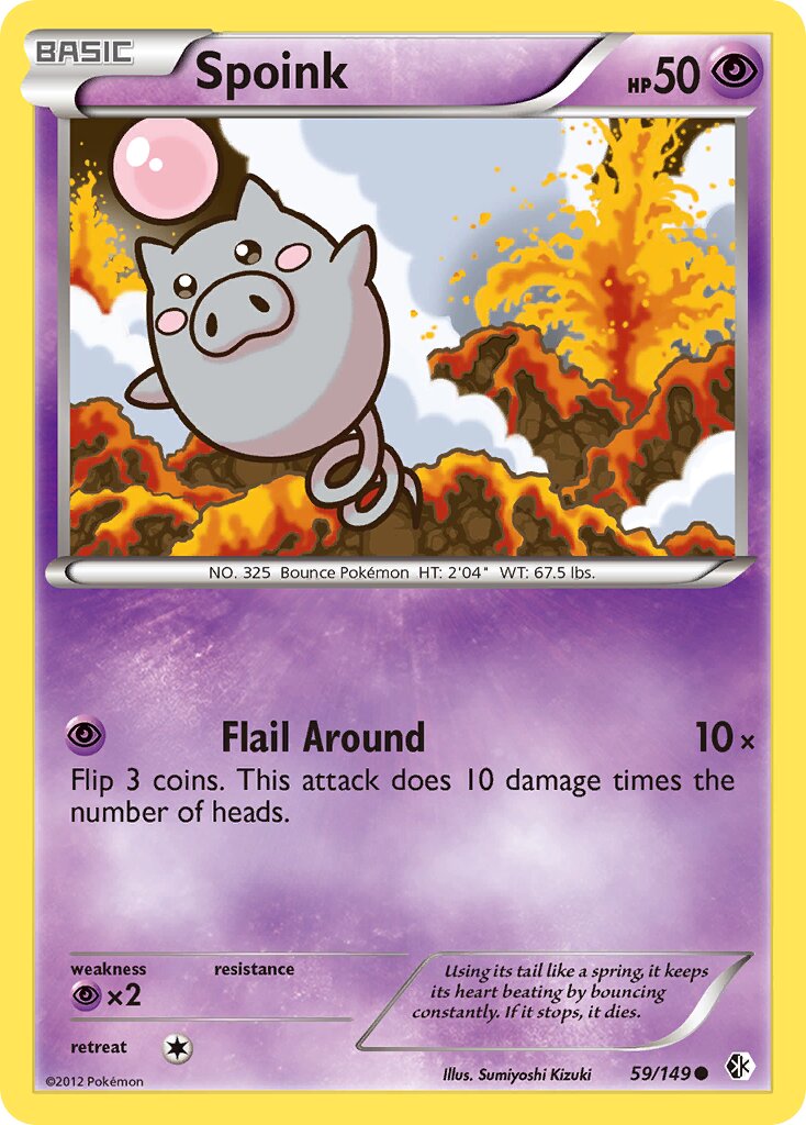 Spoink 059/149 — Boundaries Crossed (English Pokémon TCG card)