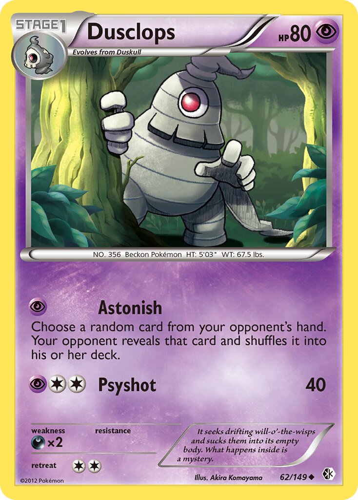 Dusclops 062/149 — Boundaries Crossed (English Pokémon TCG card)