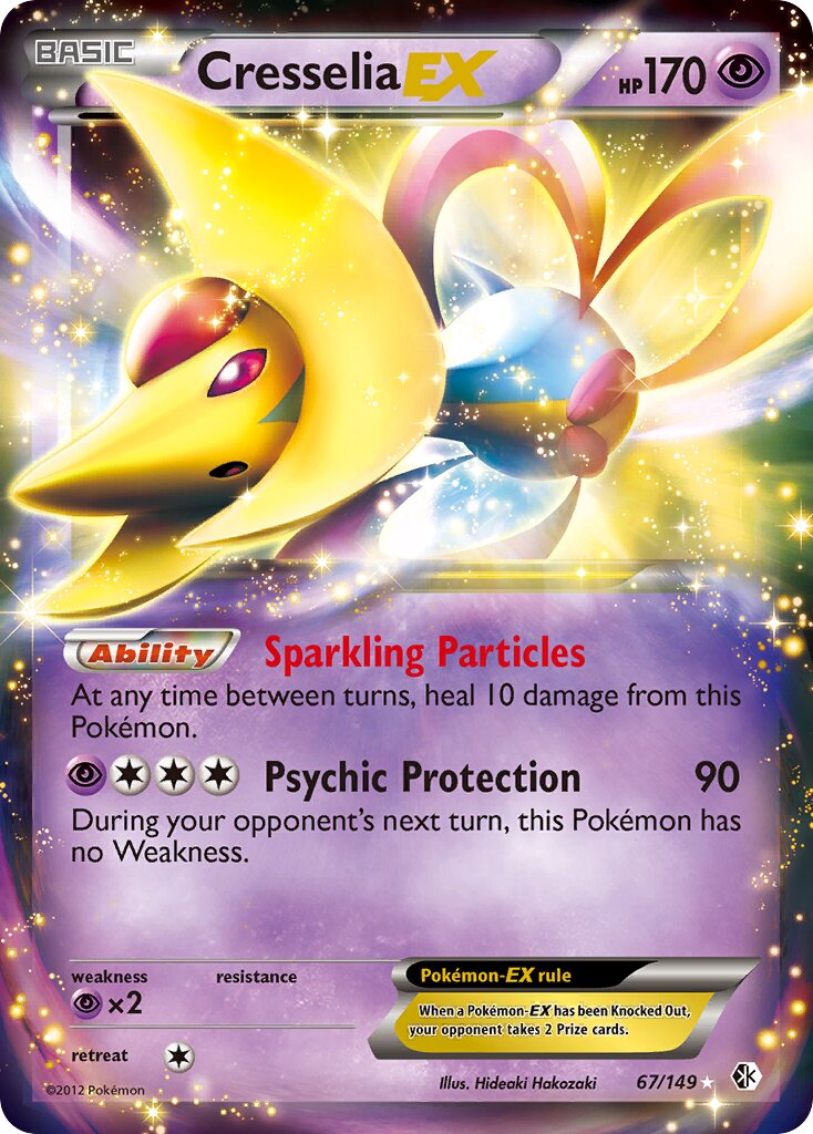 Cresselia-EX 067/149 — Boundaries Crossed (English Pokémon TCG card)