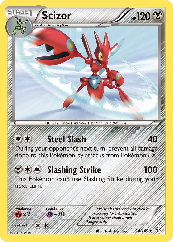 Scizor 094/149 — Boundaries Crossed (English Pokémon TCG card)
