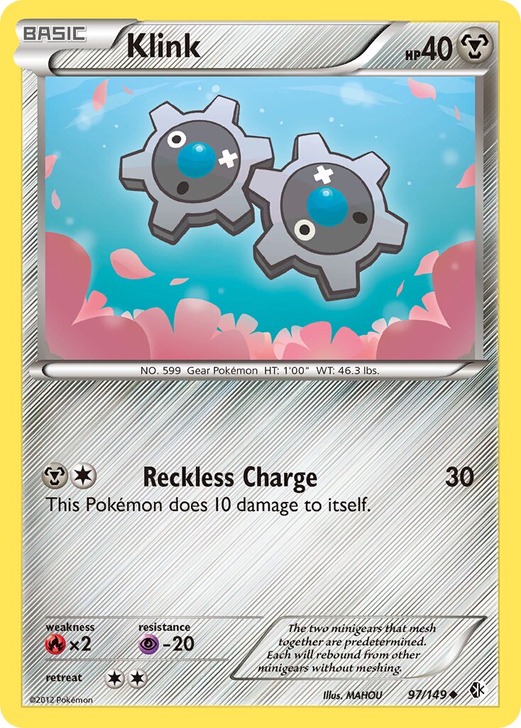 Klink 097/149 — Boundaries Crossed (English Pokémon TCG card)