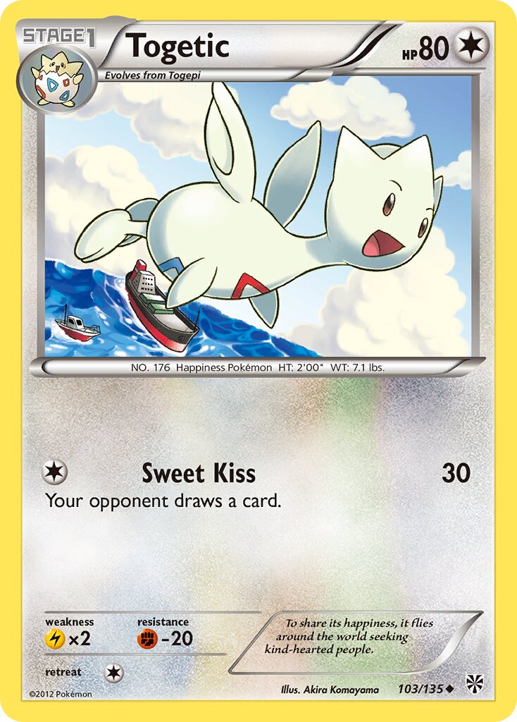 Togetic 103/135 — Plasma Storm (English Pokémon TCG card)