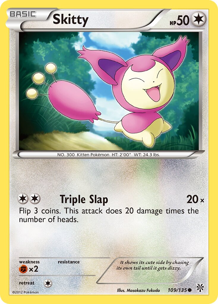 Skitty 109/135 — Plasma Storm (English Pokémon TCG card)