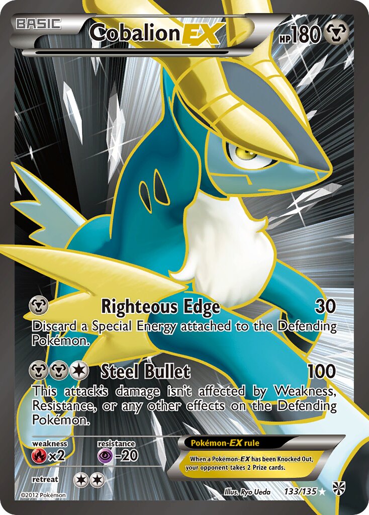 Cobalion-EX 133/135 — Plasma Storm (English Pokémon TCG card)