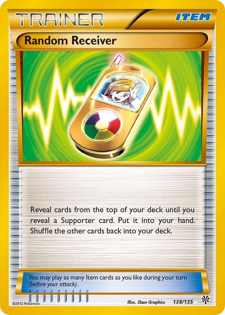 Random Receiver 138/135 — Plasma Storm (English Pokémon TCG card)