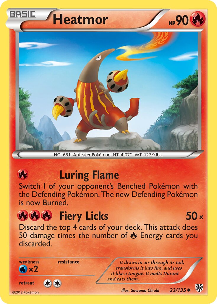 Heatmor 023/135 — Plasma Storm (English Pokémon TCG card)