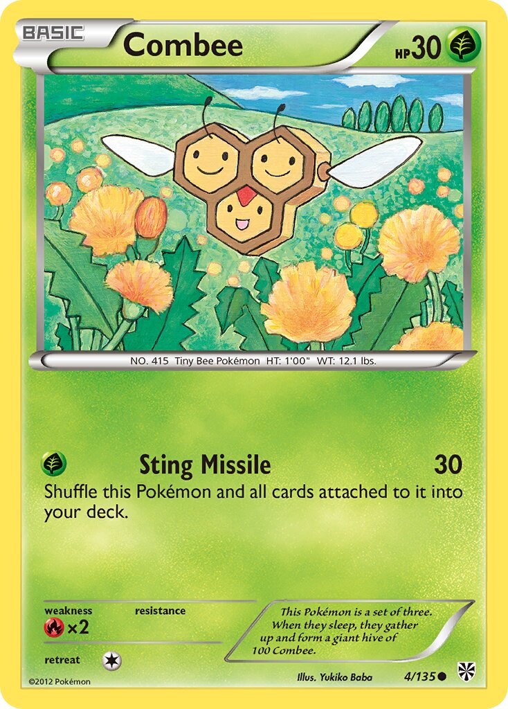 Combee 004/135 — Plasma Storm (English Pokémon TCG card)