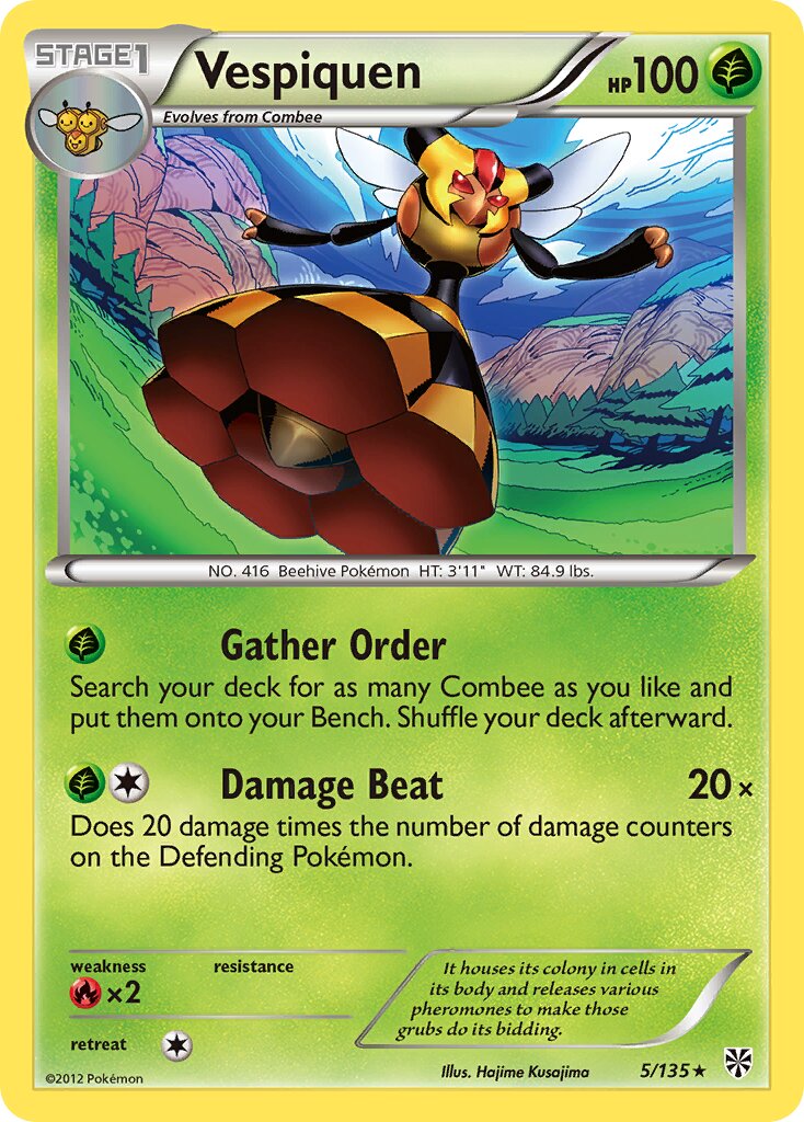 Vespiquen 005/135 — Plasma Storm (English Pokémon TCG card)