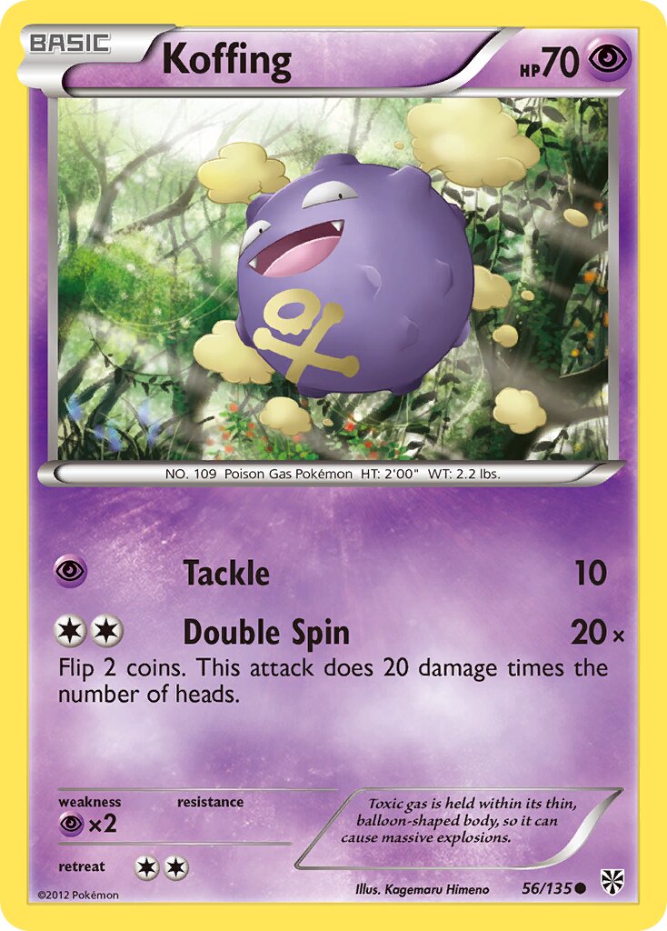 Koffing 056/135 — Plasma Storm (English Pokémon TCG card)