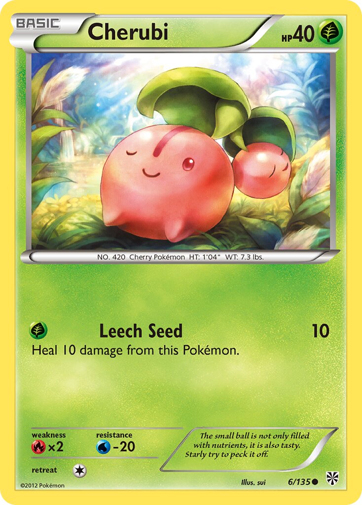 Cherubi 006/135 — Plasma Storm (English Pokémon TCG card)