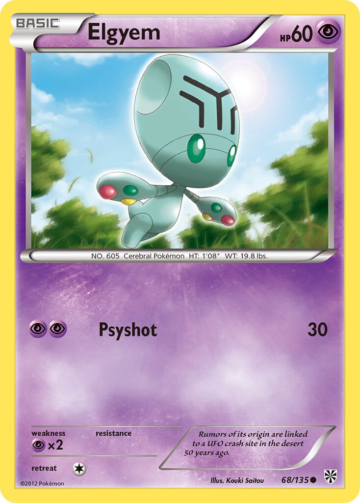 Elgyem 068/135 — Plasma Storm (English Pokémon TCG card)