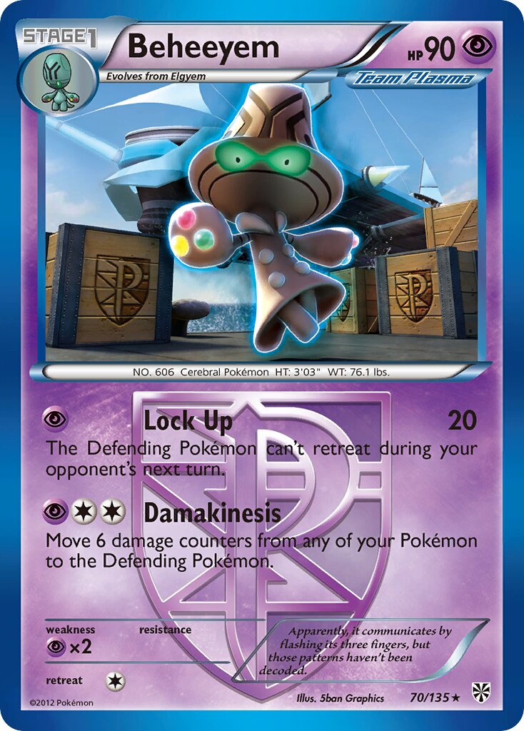 Beheeyem 070/135 — Plasma Storm (English Pokémon TCG card)