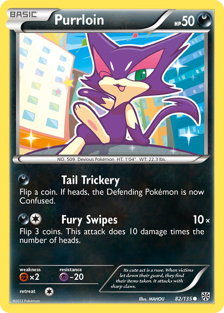 Purrloin 082/135 — Plasma Storm (English Pokémon TCG card)