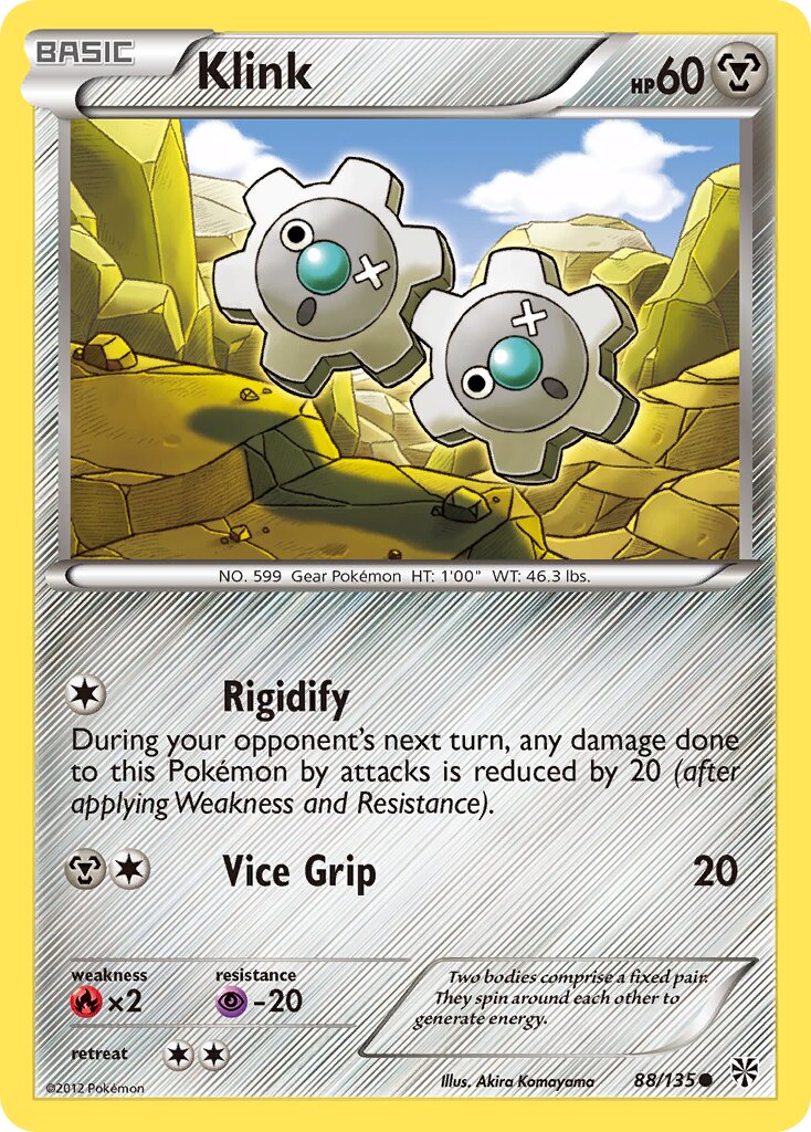 Klink 088/135 — Plasma Storm (English Pokémon TCG card)
