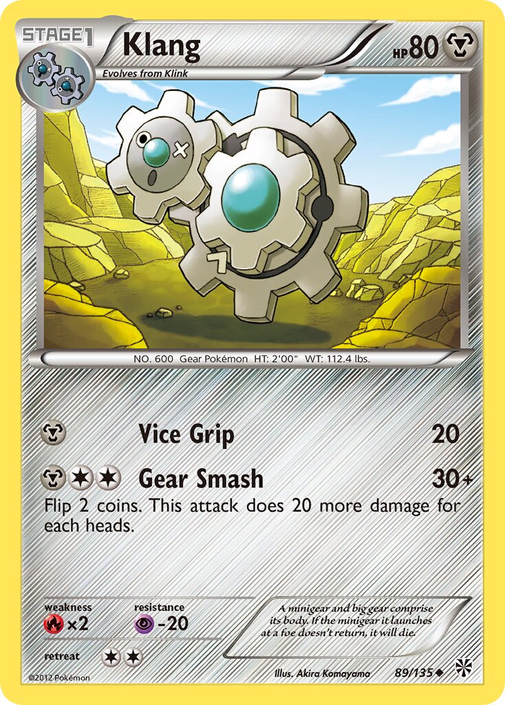Klang 089/135 — Plasma Storm (English Pokémon TCG card)