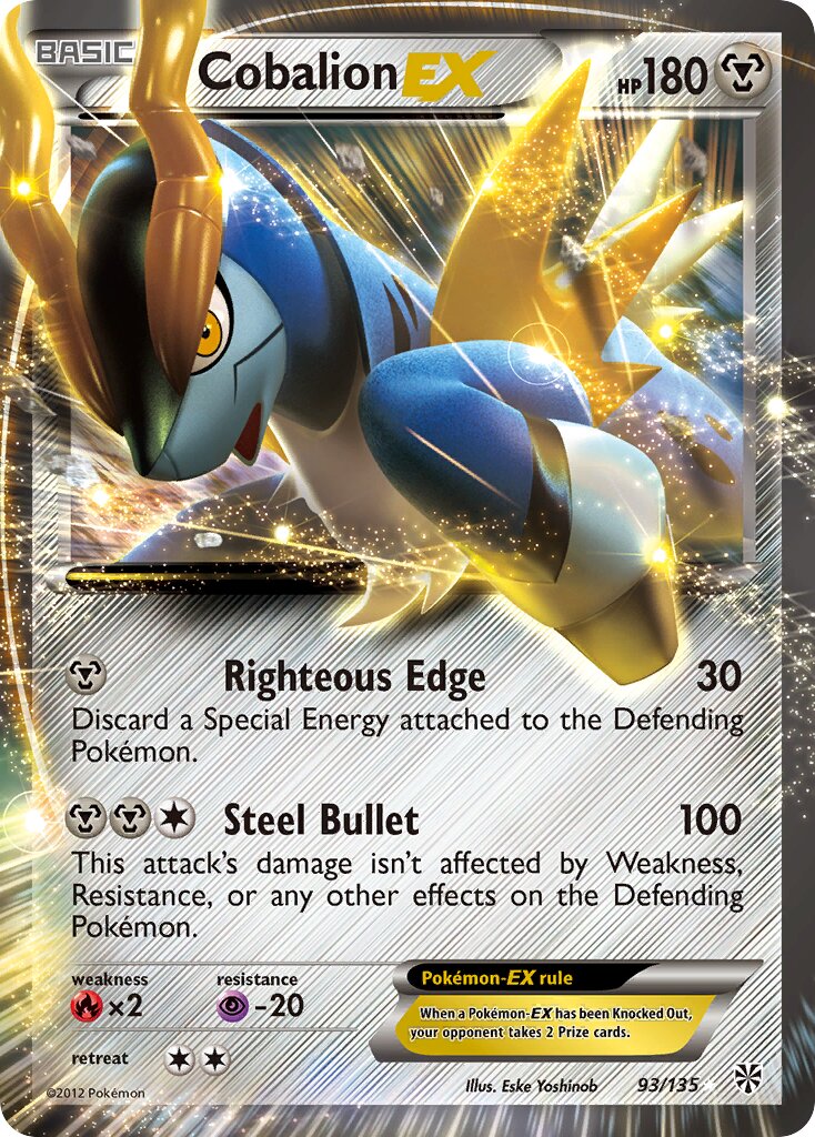 Cobalion-EX 093/135 — Plasma Storm (English Pokémon TCG card)