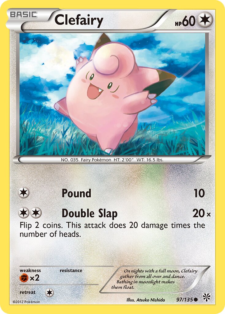 Clefairy 097/135 — Plasma Storm (English Pokémon TCG card)