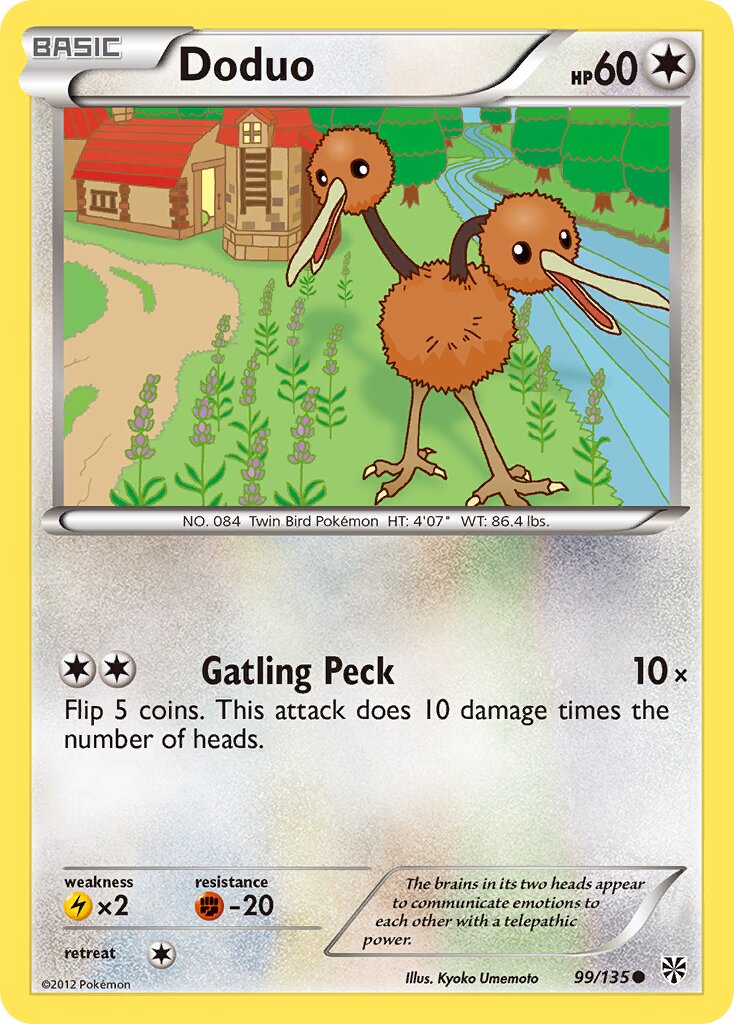 Doduo 099/135 — Plasma Storm (English Pokémon TCG card)