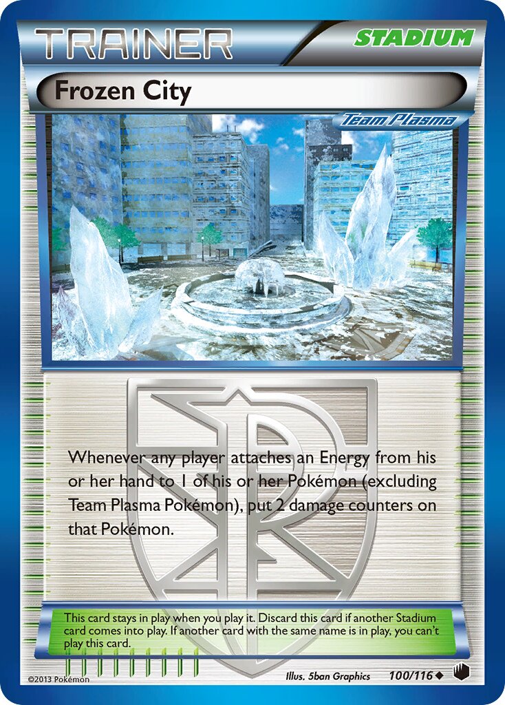 Frozen City 100/116 — Plasma Freeze (English Pokémon TCG card)