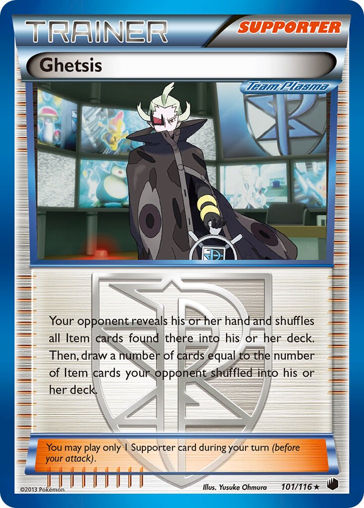 Ghetsis 101/116 — Plasma Freeze (English Pokémon TCG card)