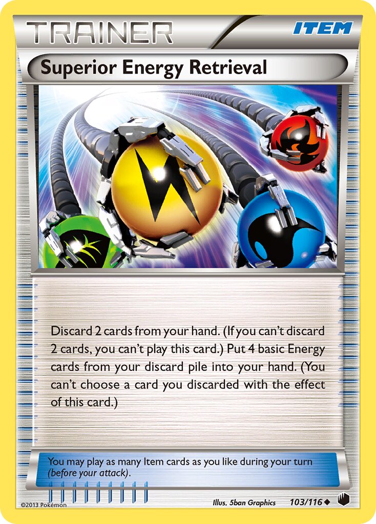 Superior Energy Retrieval 103/116 — Plasma Freeze (English Pokémon TCG card)