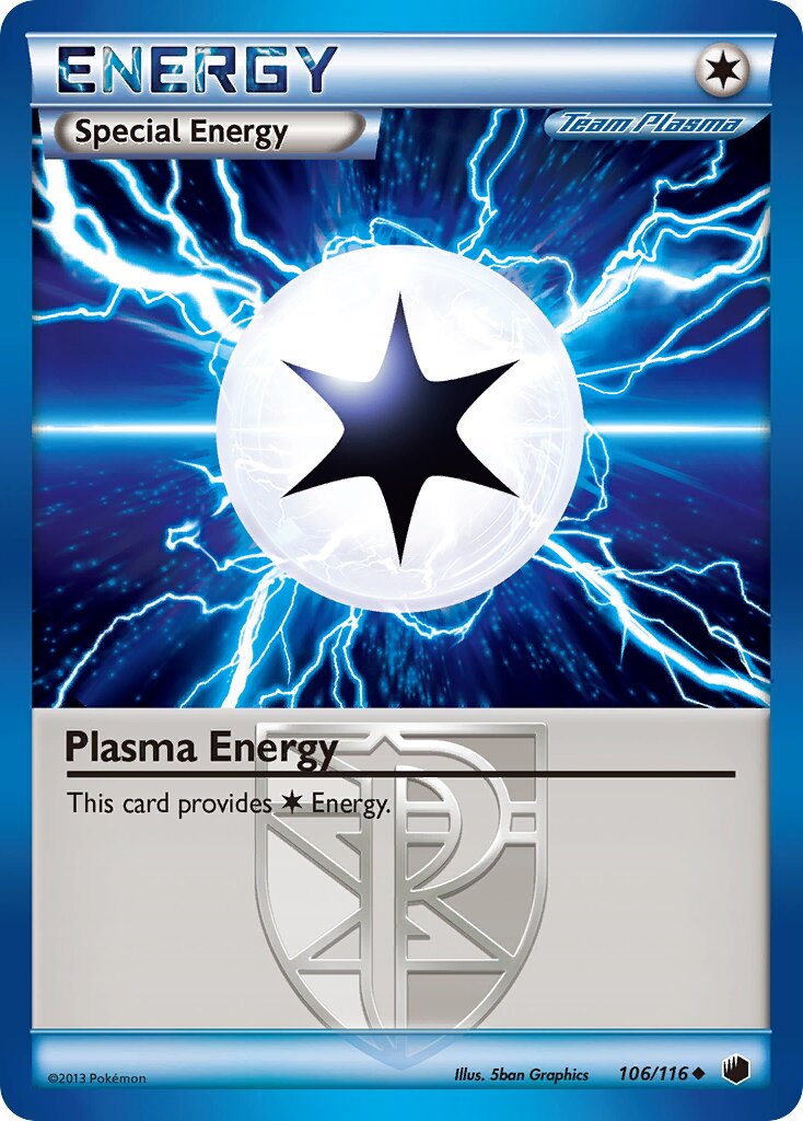 Plasma Energy 106/116 — Plasma Freeze (English Pokémon TCG card)