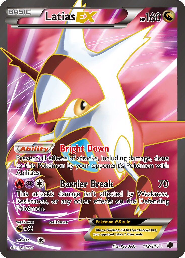 Latias-EX 112/116 — Plasma Freeze (English Pokémon TCG card)